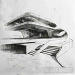 Futuristic Terrace Haven Architecture Ai Art