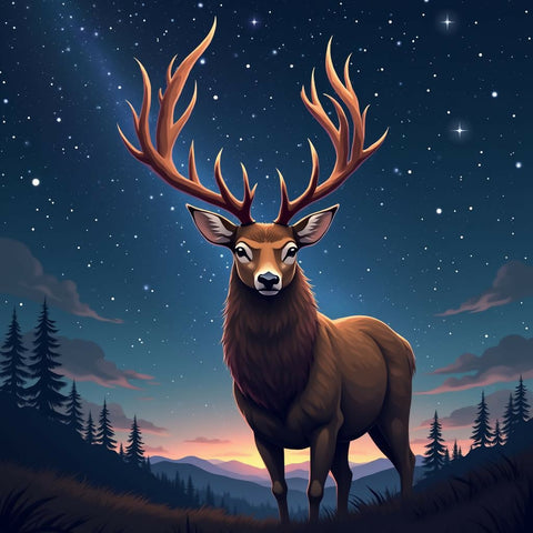 Celestial Deer Art