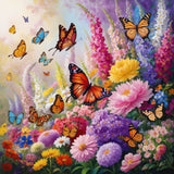 Butterfly Ballet: A Symphony in the Flower Garden