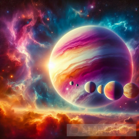 Galactic Splendor Ai Artwork