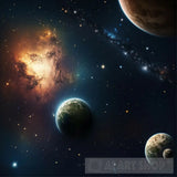 Galaxy In Space Ai Artwork