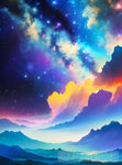 Galaxy Night Sky Ai Artwork