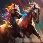 Galloping Horses Ai Artwork