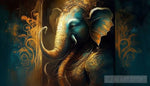 Ganesha Unveiled: Abstract Serenity Ai Art