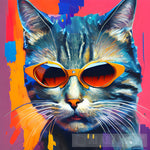 Gangster Cat Animal Ai Art