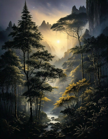 Mystical forest image