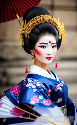 Geisha Portrait Ai Art