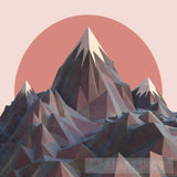 Geometric Mountains Landscape Ai Art