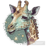 Giraffe Head Animal Ai Art
