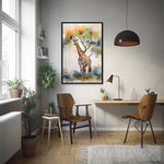 Giraffe In The Wild Animal Ai Art