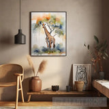 Giraffe In The Wild Animal Ai Art