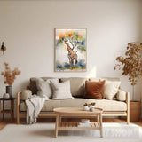 Giraffe In The Wild Animal Ai Art