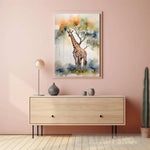 Giraffe In The Wild Animal Ai Art