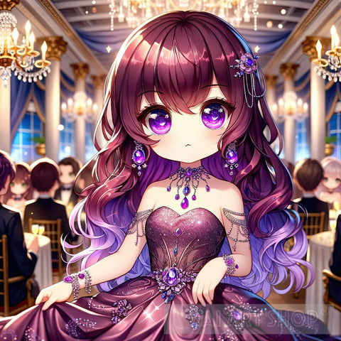 Girl In A Fashion Dress Modern Ai Art