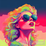 Girl In Sunglasses Pop Ai Art