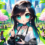 Girl In The City Portrait Ai Art