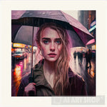 Girl In The Rain Ai Painting