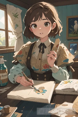 Girl Painting Ai