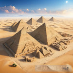 Giza Pyramids Landscape Ai Art