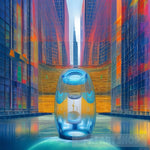 Glass Filled City Ai Painting