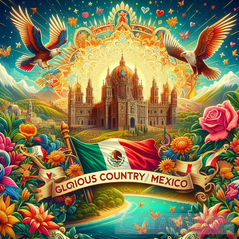Glory To Mexico Iii Ai Artwork