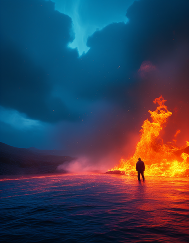 Walking on Fire Water