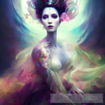 Goddess Art Fantasy 22G01 Collection Fantasy Illustrations Of The Magical And Beautiful Goddess. Ai