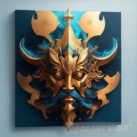 Gods Head Abstract Ai Art