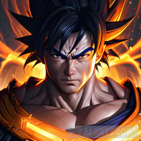 Goku Anime Style #4 Ai Artwork