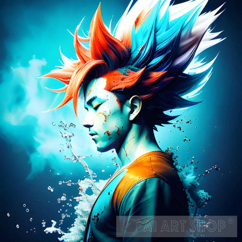 Goku Super Saiyan #1 Portrait Ai Art