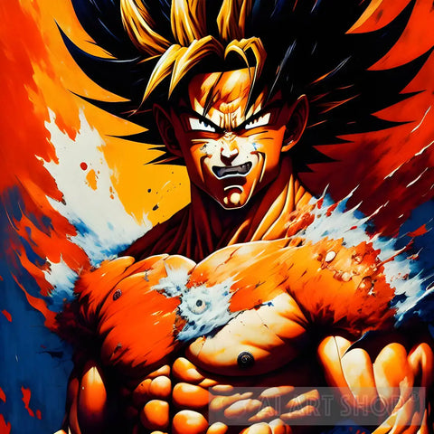 Goku Super Saiyan #8 Portrait Ai Art