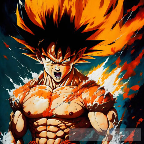 Goku Super Saiyan #9 Portrait Ai Art