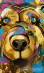 Gold Bear Animal Ai Art