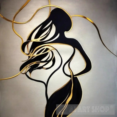 Gold Woman 104 Ai Artwork