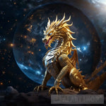 Golden Dragon Animal Ai Art