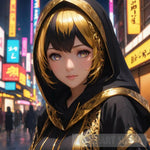 Golden Girl Portrait Ai Art