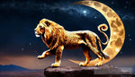 Golden Lion Animal Ai Art