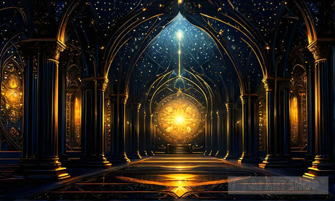 Golden Radiance: A Journey Beyond Ai Painting