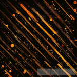 Golden Stripes Abstract Ai Art