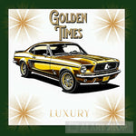 Golden Times Luxury Mustang Ai Artwork