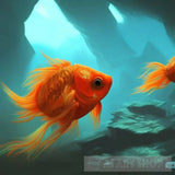 Goldfish Line Dancing Animal Ai Art