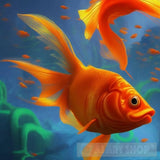 Goldfish Line Dancing Animal Ai Art