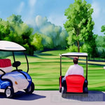 Golf Carts Modern Ai Art