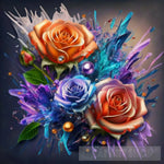 Gorgeous Colorful Spring Flowers Ai Artwork