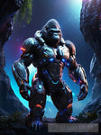 Gorilla In Cyborg Body #2 Ai Artwork