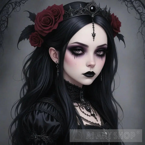 Goth woman