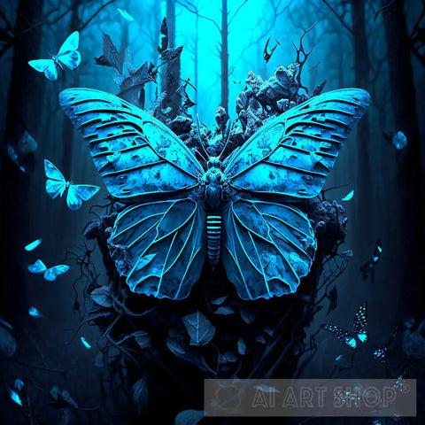 Gothic Moth Animal Ai Art