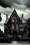 Gothic Style Haunted House Architecture Ai Art