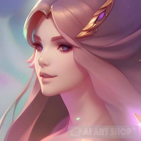 Graceful Girl Portrait Ai Art