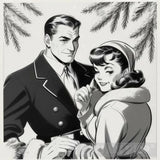 Greetings From Santa: Wishing You A Season Filled With Love And Happiness. Portrait Ai Art